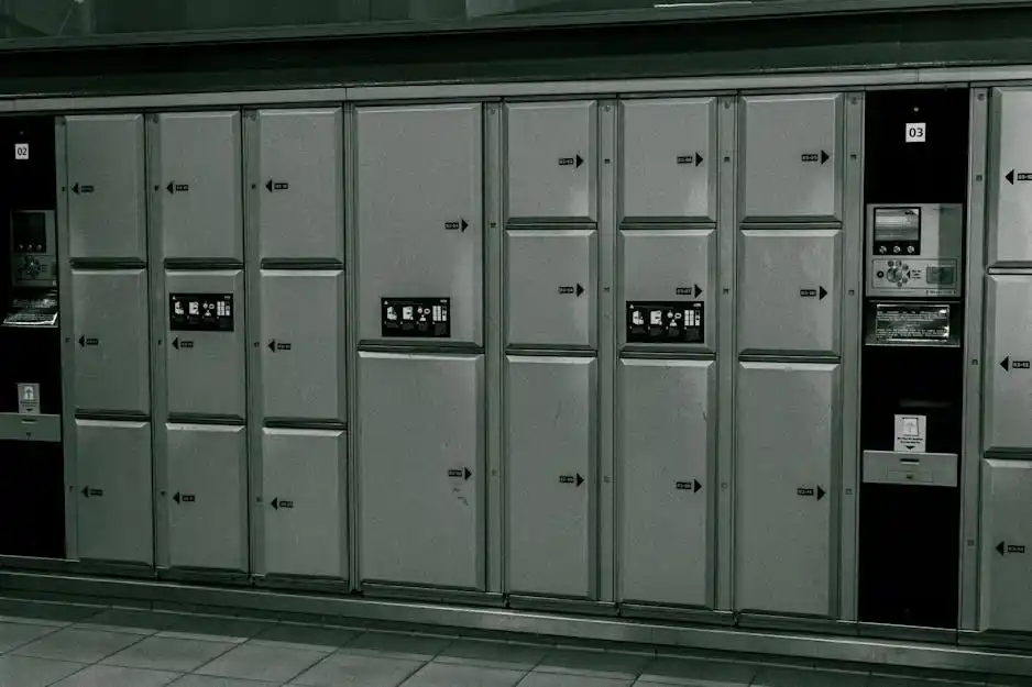 Consigne &agrave; bagages dans une gare